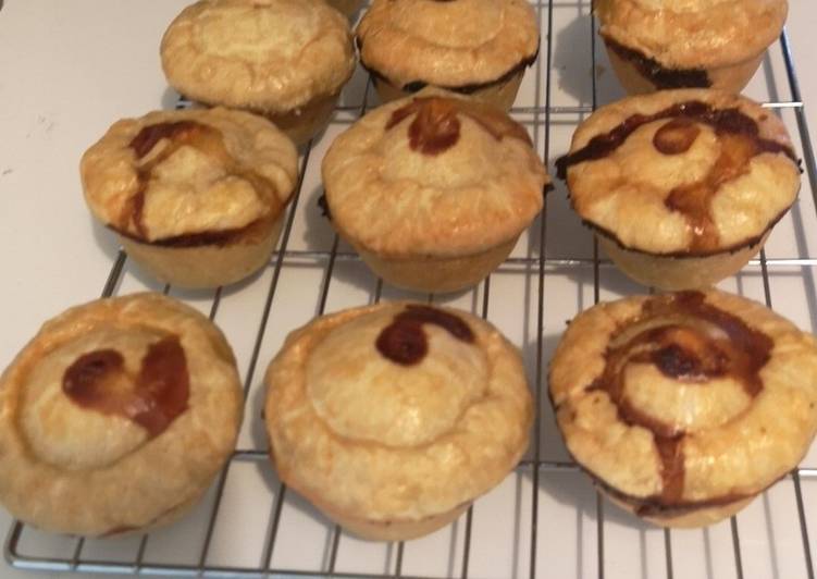 Steps to Make Homemade Pork, Apple &amp; Shropshire Blue Pies