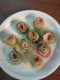 Roselline di zucchine e salmone