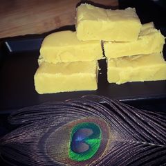 A picture of Ghee mysore pak.