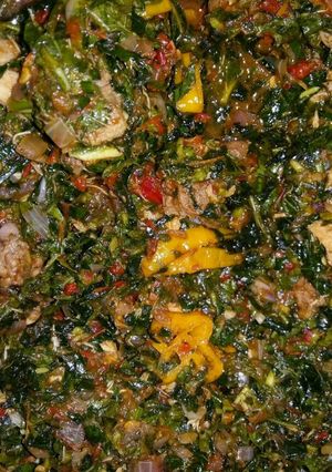 A picture of Smoked Chicken Vegetable Sauce.