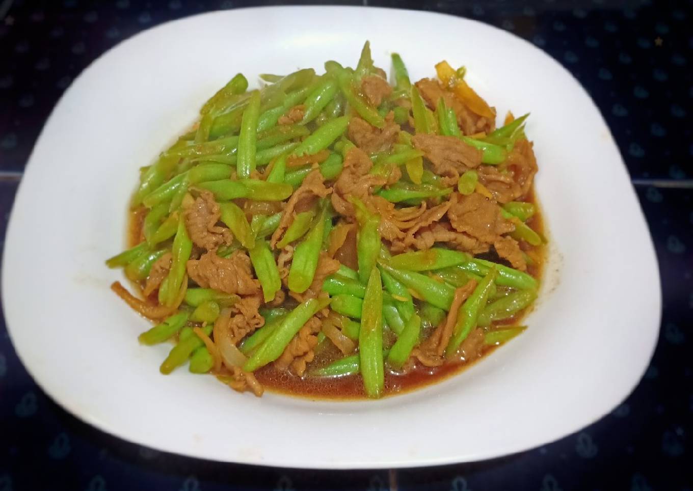 Tumis Buncis Beef Slice