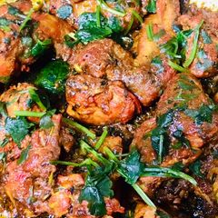 A picture of Peri peri stir fried chicken.
