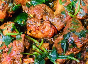 A picture of Peri peri stir fried chicken.