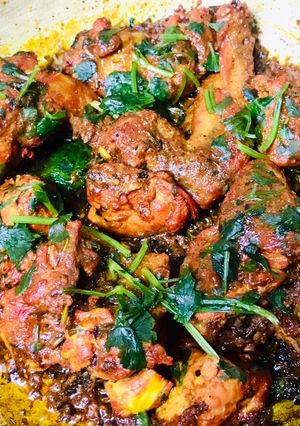 A picture of Peri peri stir fried chicken.