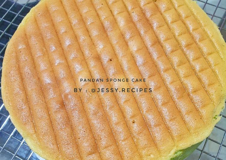 Pandan sponge cake, MUST TRY!!