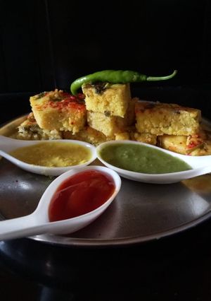 A picture of Mix dal dhokla.