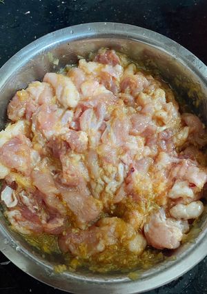 Hình của món Sốt ướp thịt nướng.