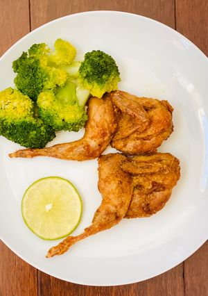 Hình của món Chim cút chiên giòn.