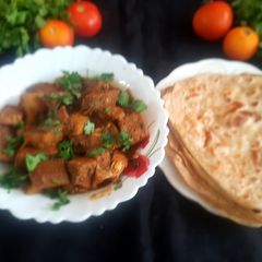A picture of Kathal aloo ki subji.