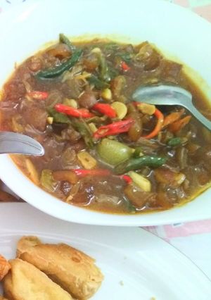 Foto resep Kikil oseng lombok ijo