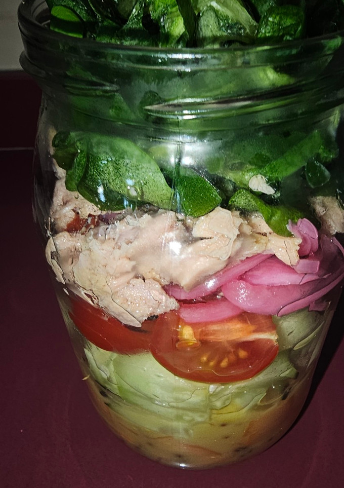 Una foto de Ensalada de tarro
