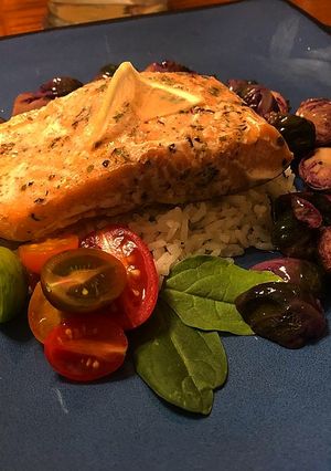 A picture of Parchment Baked Salmon.