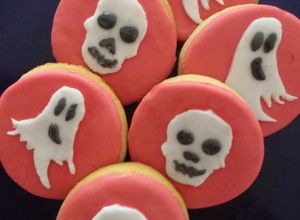 Foto principal de Galletas de mantequilla para decorar con fondant para Halloween