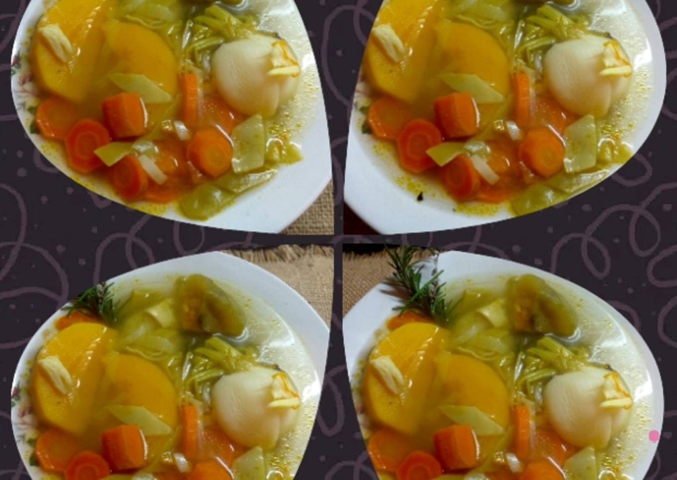 Sopa de verduras para la semana