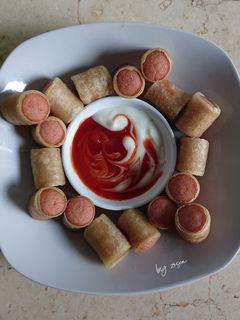 Foto resep Sosis Gulung Kulit Lumpia
