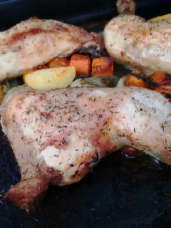 Una foto de Pollo al horno