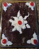 Natilla de chocolate con galleticas maría