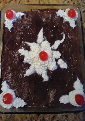 Una foto de Natilla de chocolate con galleticas maría