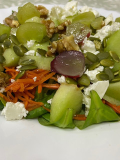 Una foto de Ensalada de melón con queso feta