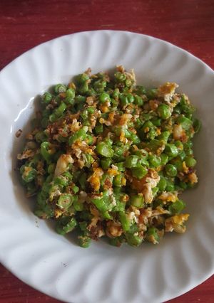 รูปของ ถั่วฝักยาวผัดไข่