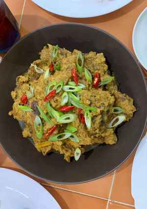 A picture of Beef Rendang.