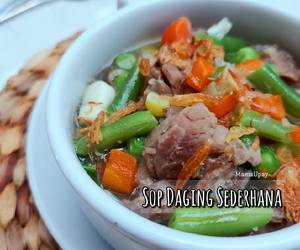 Cara Cepat Sop Daging Sederhana Enak Bergizi