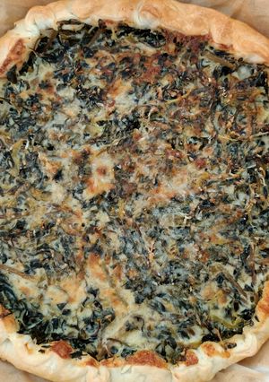 Foto di Torta salata con portulaca
