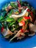 Tumis kembang bawang merah (putut)