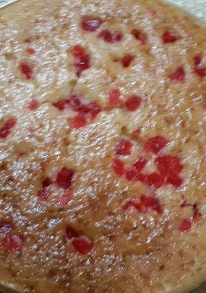 A picture of Eggless Tutti Frutti cake.