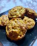 Muffins salados de plátano