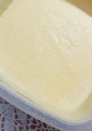 A picture of Mango Ice Cream(with 3 ingredients).