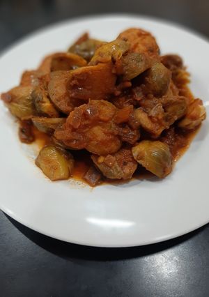 Una foto de Repollitos al curry