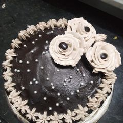 Chocolate icing cake A picture of Chocolate icing cake.