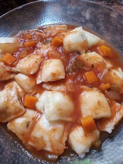 Una foto de Salsa de tomates para pastas: saludable, sin fritura!🍝