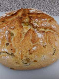 Foto principal de Pan de aceituna muy fácil / Con harina de todo uso