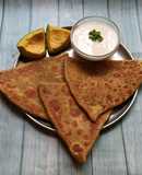 Paneer Stuffed Avocado Paratha