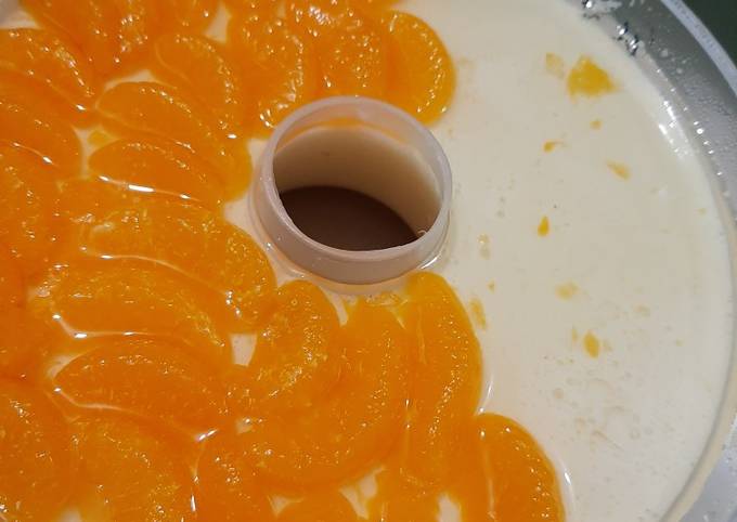 Cara membuat Mandarin Orange Pudding ala RJ