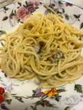 Spaghetti in padella 74 con le ostriche