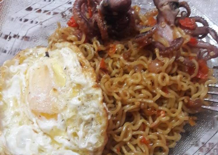 Indomie baby gurita super pedas