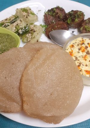 A picture of Rakhashabandan Festive Thali --- Farali Version.