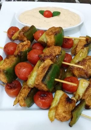 A picture of Chicken Skewers.