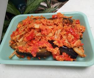 Cara Cepat Terong balado orak arik telur teri Praktis Enak Cara Cepat Terong balado orak arik telur teri Praktis Enak