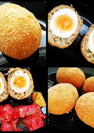 Φωτογραφία της συνταγής Κιμά με αυγό 🥚 ή αυγά σφιχτά Σκωτίας (Scotch eggs)