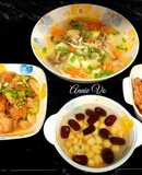 Mâm cơm nhiều màu sắc hấp dẫn