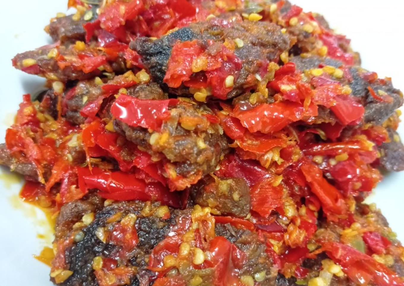 DENDENG SAPI BALADO ala Pemula