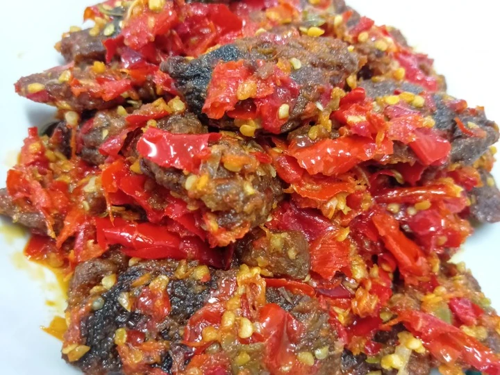 Cara Mudah Membikin Resep DENDENG SAPI BALADO ala Pemula yang Sempurna Anti Ribet, Lezat Sekali