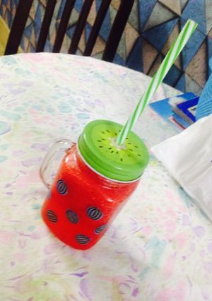 A picture of Water melon drink.