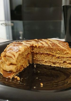 Una foto de Pancake de garbanzos (apto vegano)