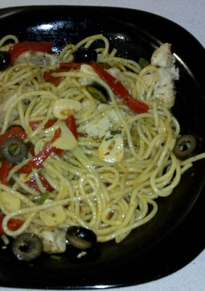 Una foto de Spaghetti con rape
