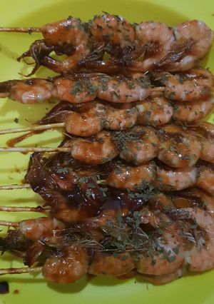 Foto resep Udang bakar madu